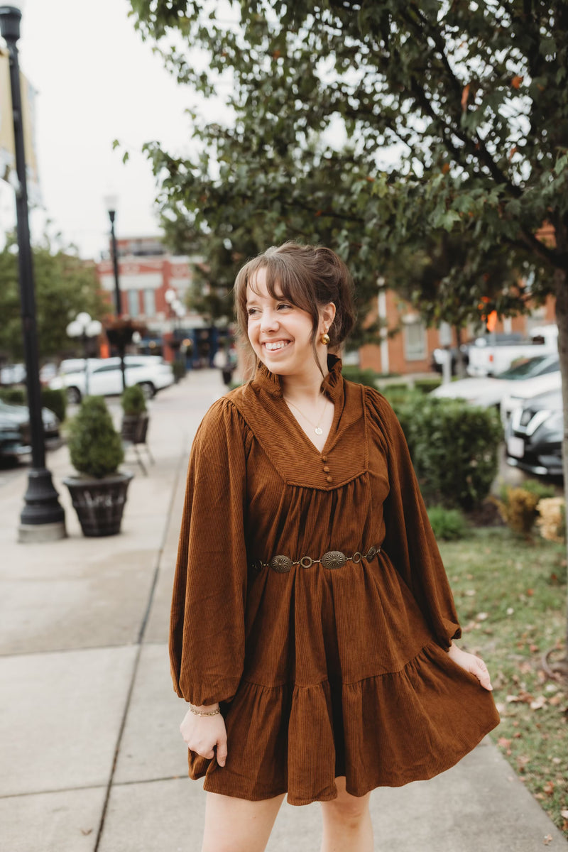 Harvest Tiered Babydoll Dress