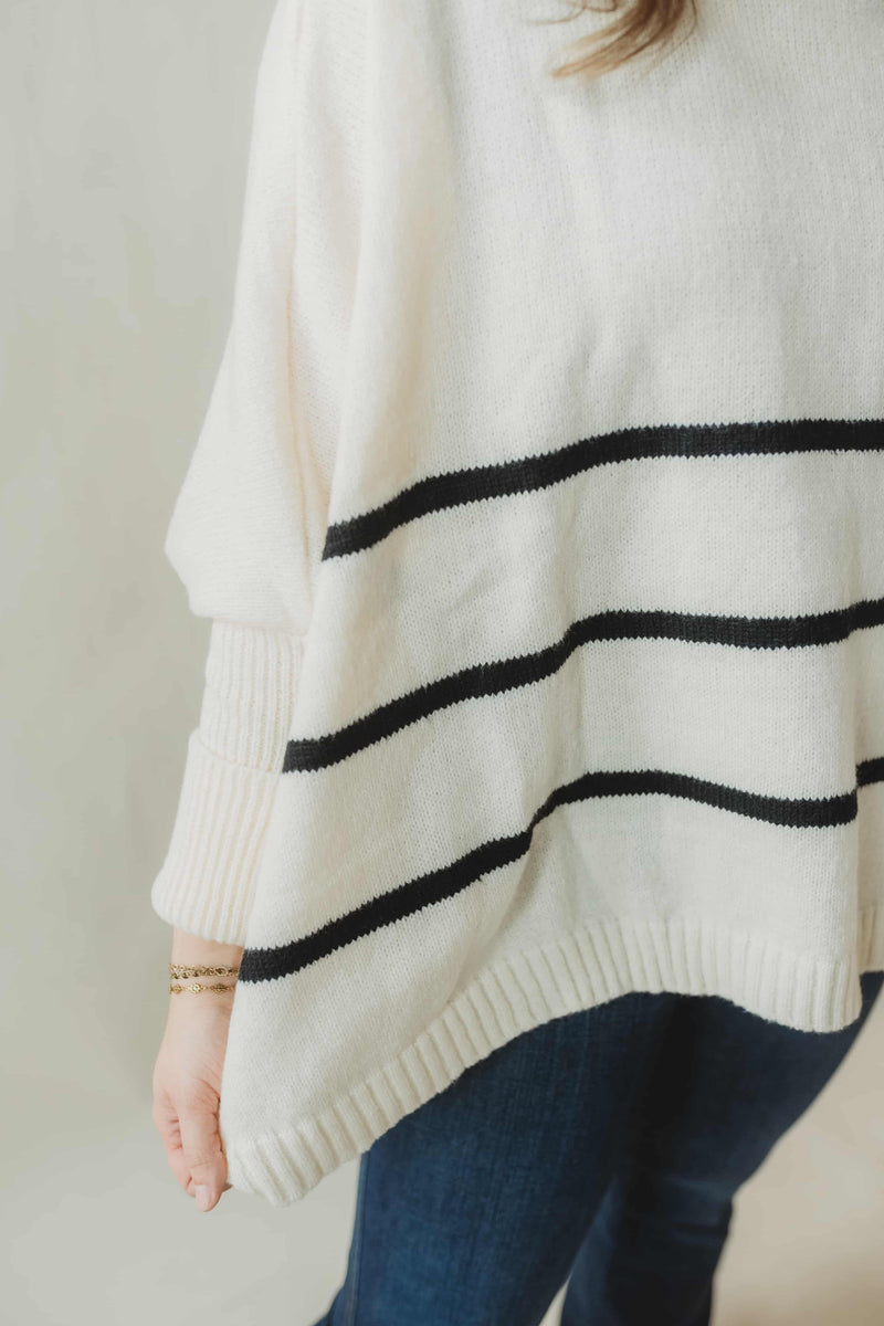 Serena Striped Turtleneck Sweater