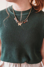 Oversized Crew Neck Sweater- Green