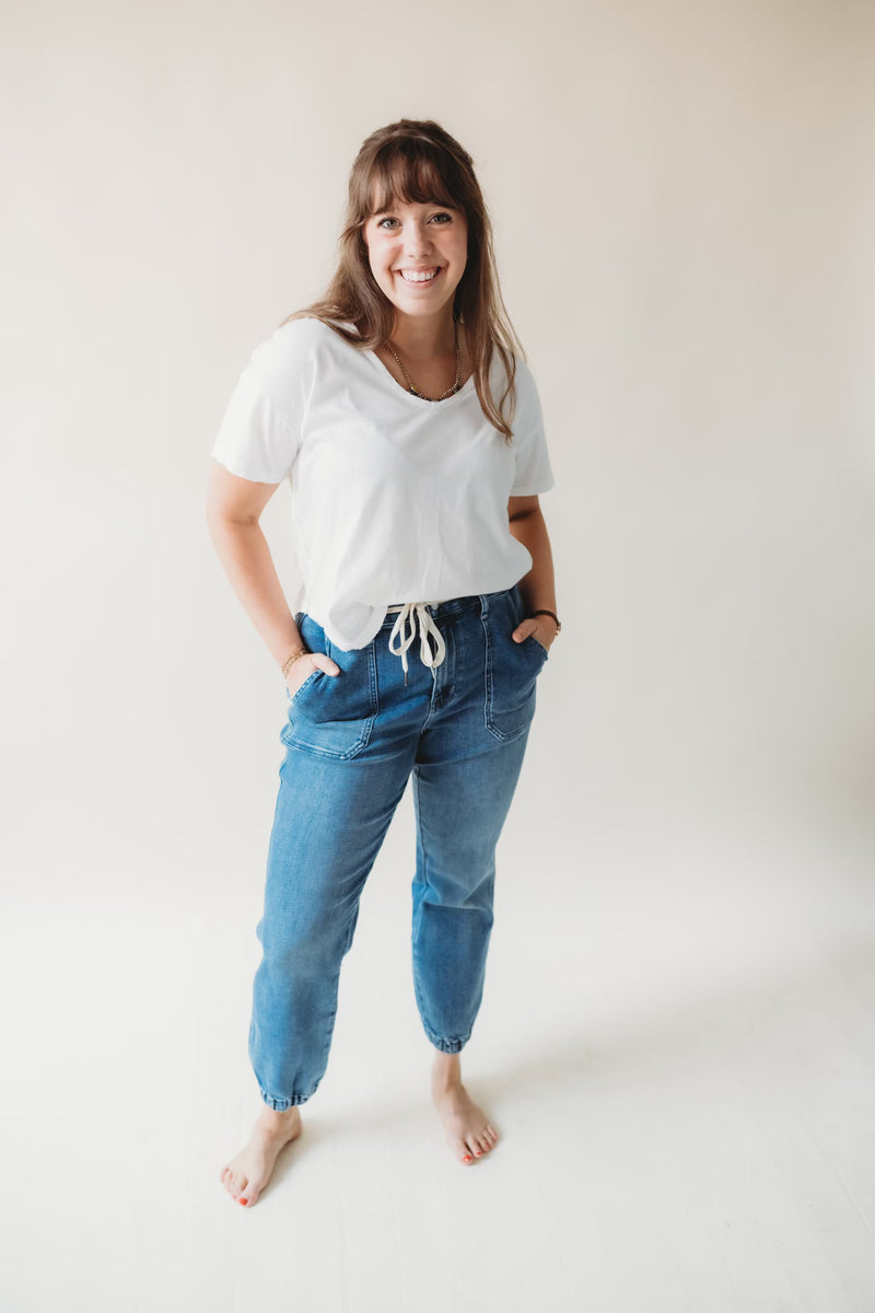 Judy Blue High Waist Denim Jogger