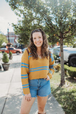 Mustard Striped Sweater