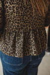 Leopard Tied Blouse