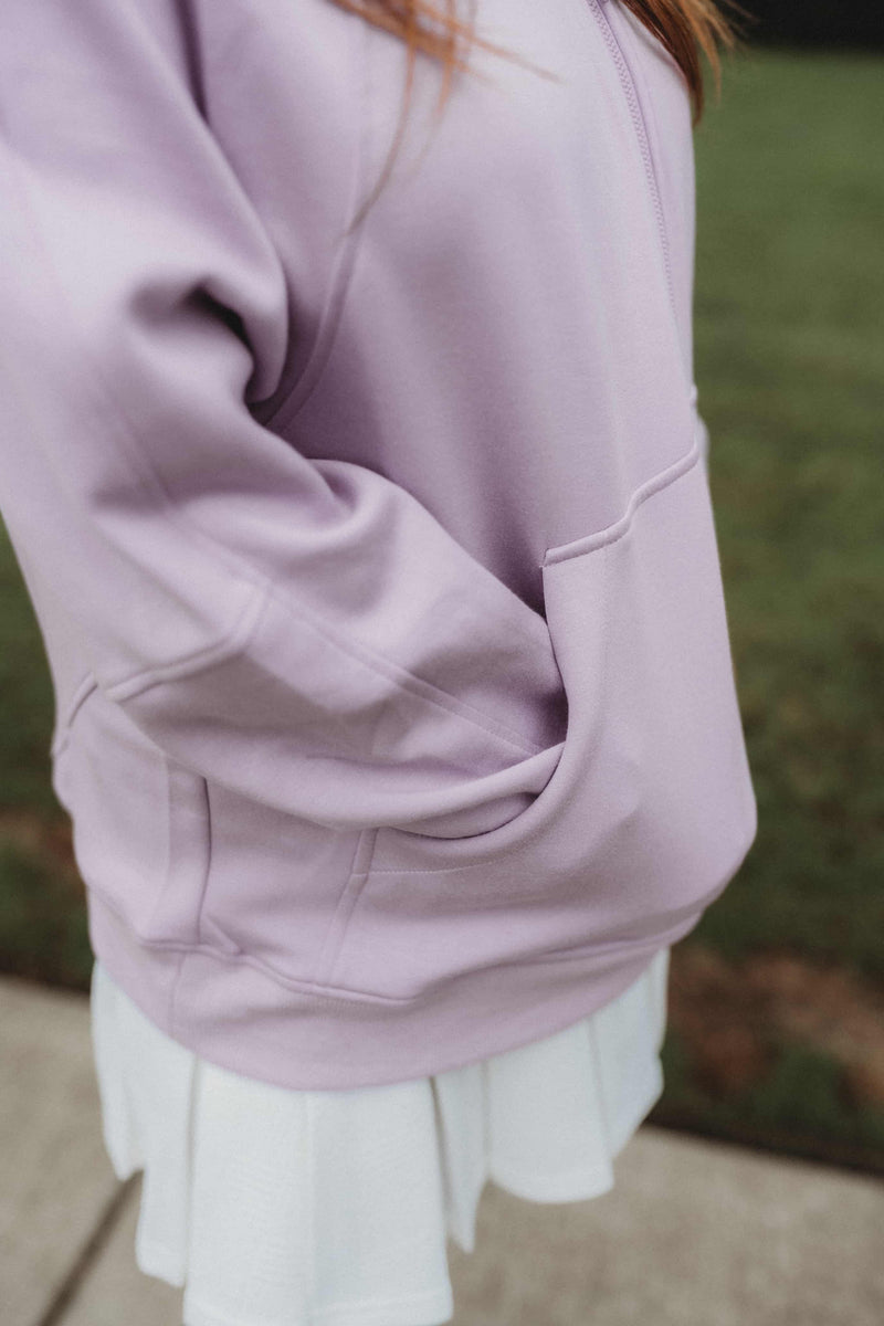 Athletic Hooded Jacket- Lavender