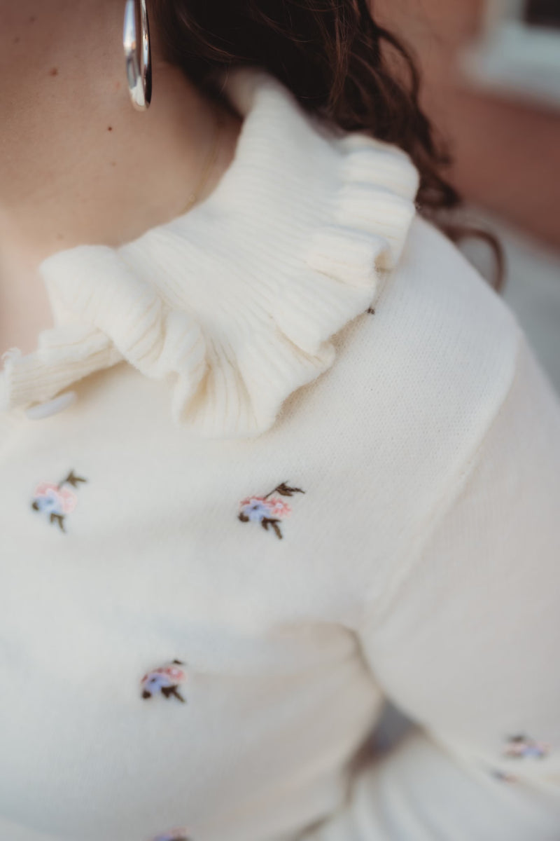 Mia Embroidered Cardigan