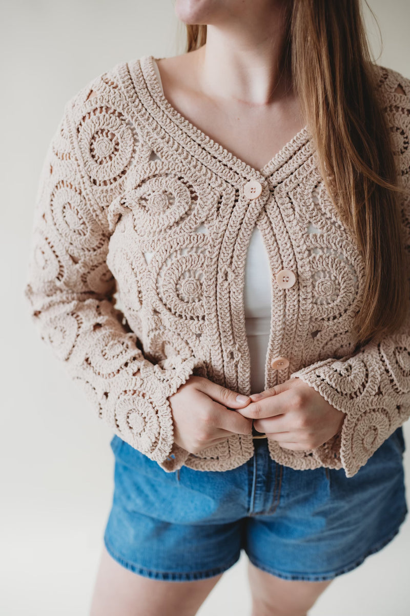 Sandy Crochet Cardigan