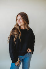 Black Ribbed Sweater