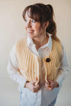 Shayla Sweater Vest- Yellow