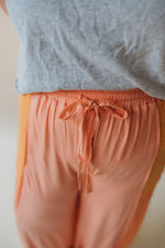 Melon Drawstring Wide Leg Pants