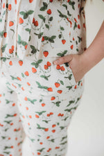 Strawberry Patch Pants - Cream