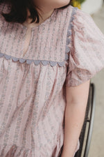 Gracie Tiered Mini Dress- Pink