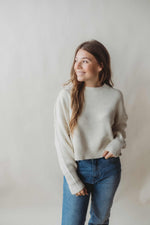 Knitted Delilah Sweater- Cream