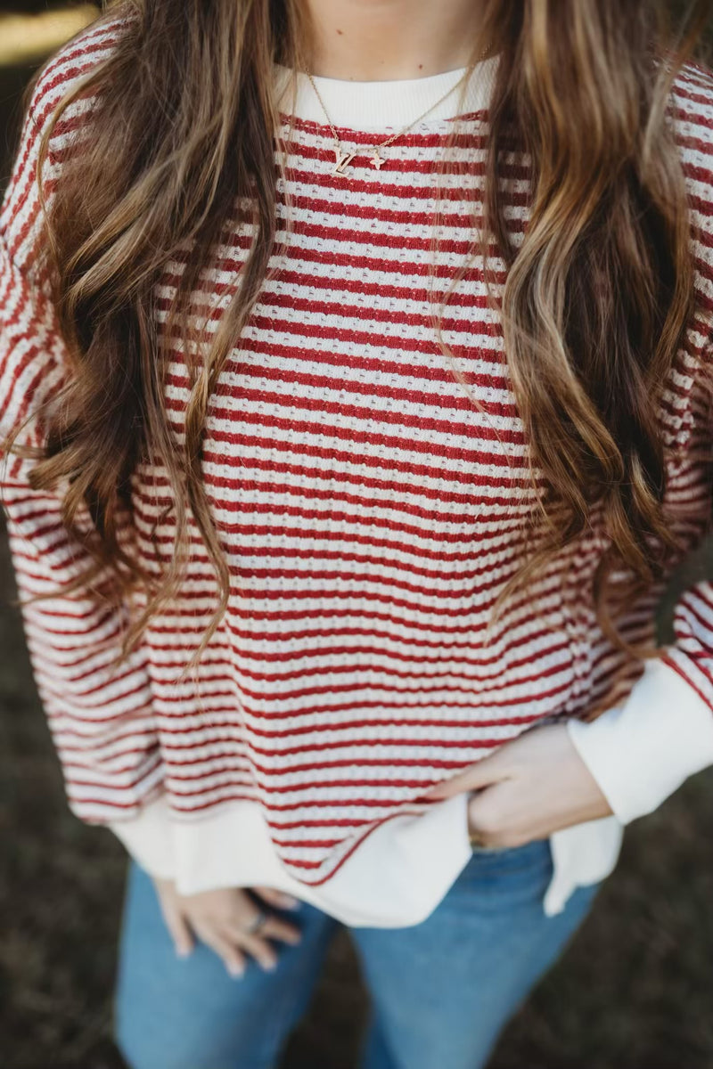 Vivian Split Knit Top