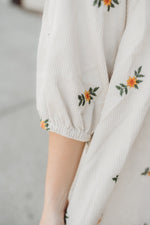 The Fall Embroidered Mini Dress