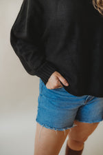Dolman Sleeve Sweater -Black