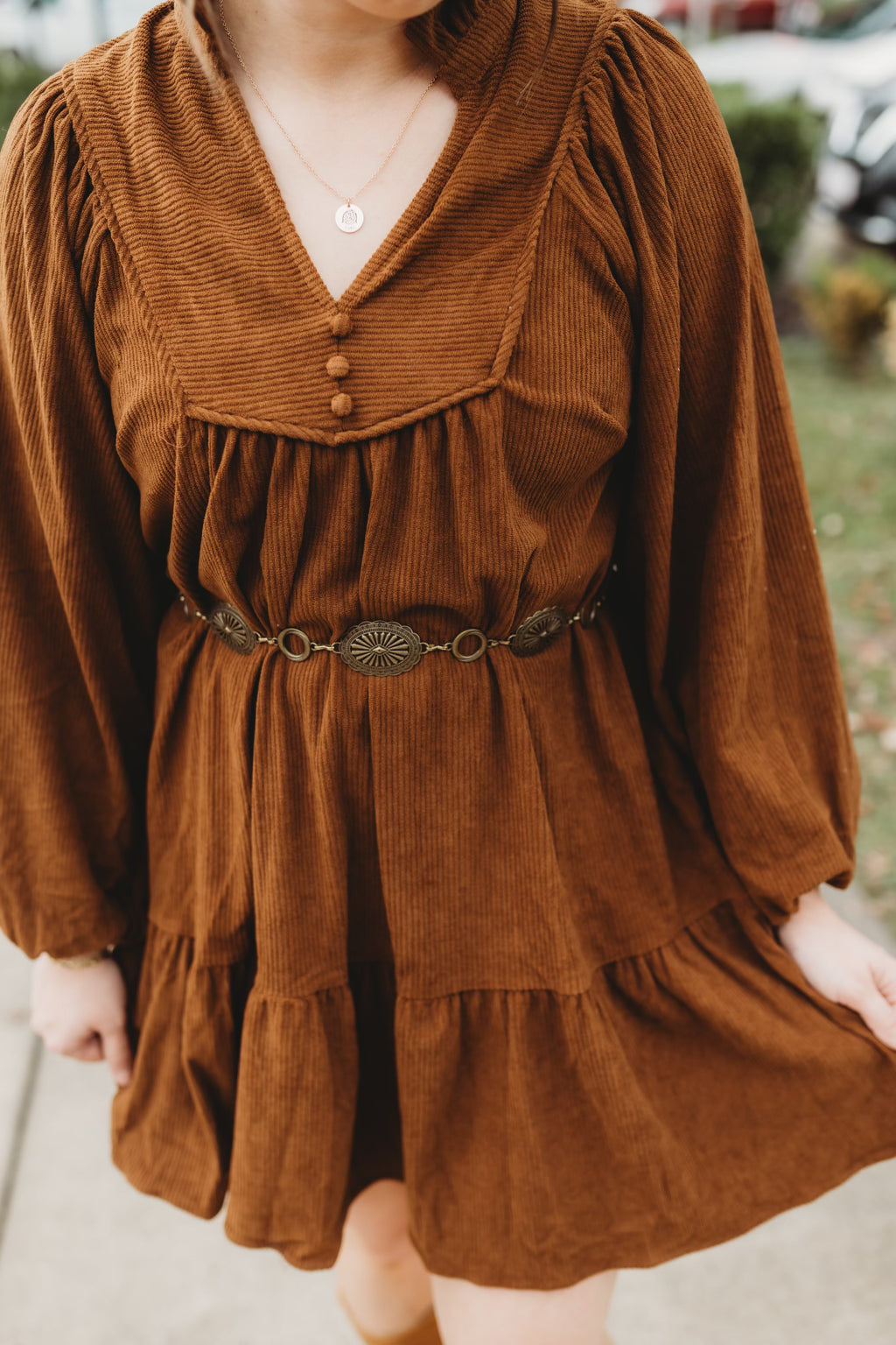 Harvest Tiered Babydoll Dress