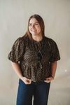 Leopard Tied Blouse