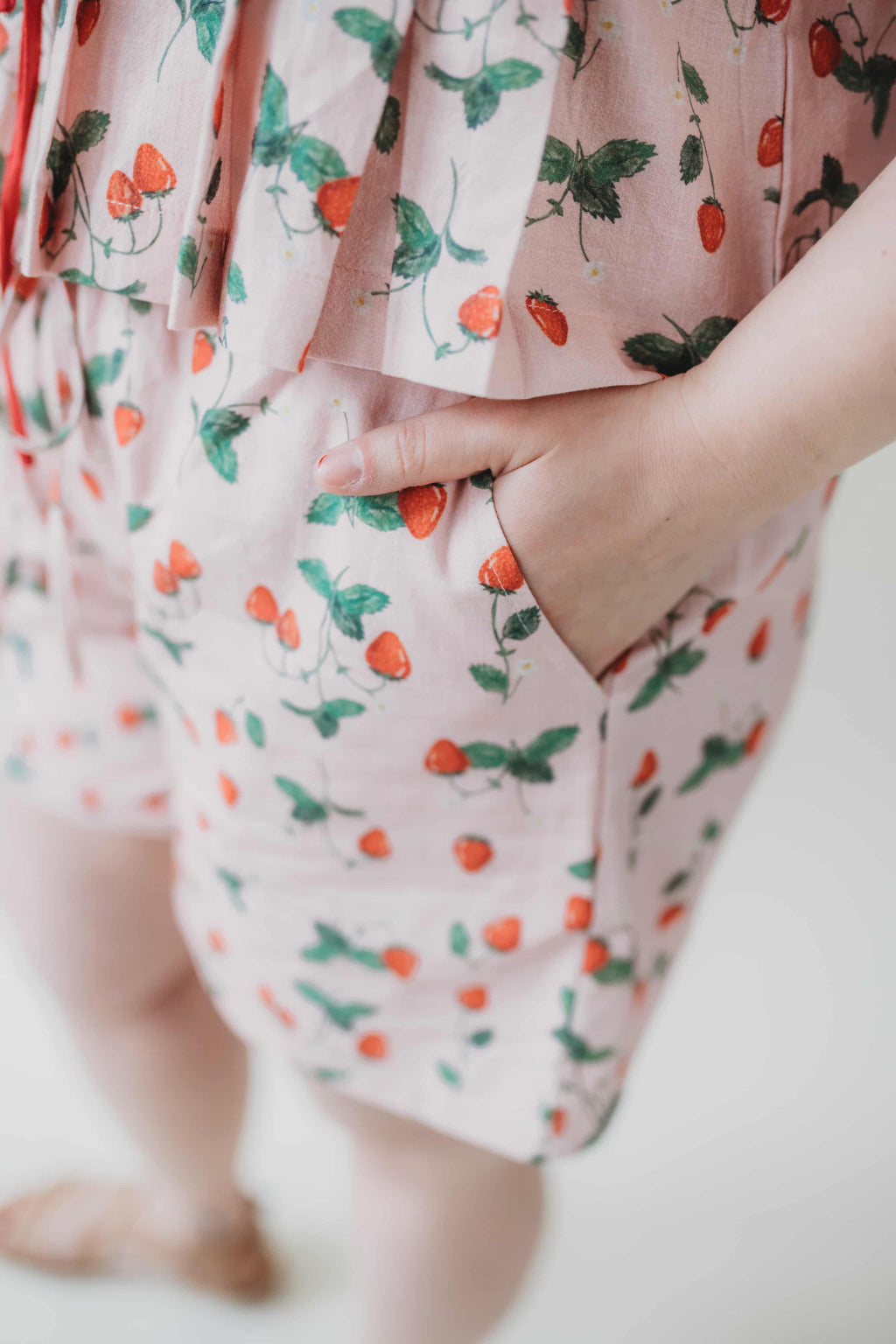 Strawberry Patch Shorts - Pink