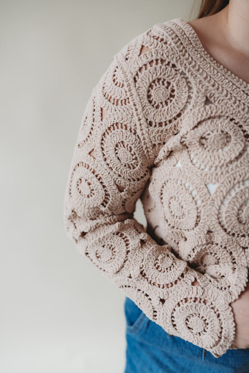 Sandy Crochet Cardigan