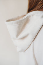Oversized Scuba Hoodie- Beige