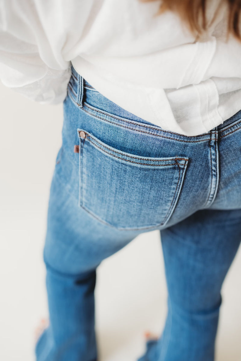 Judy Blue Mr Vintage Wash Flare Jeans