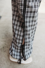 B&W Plaid Balloon Pants