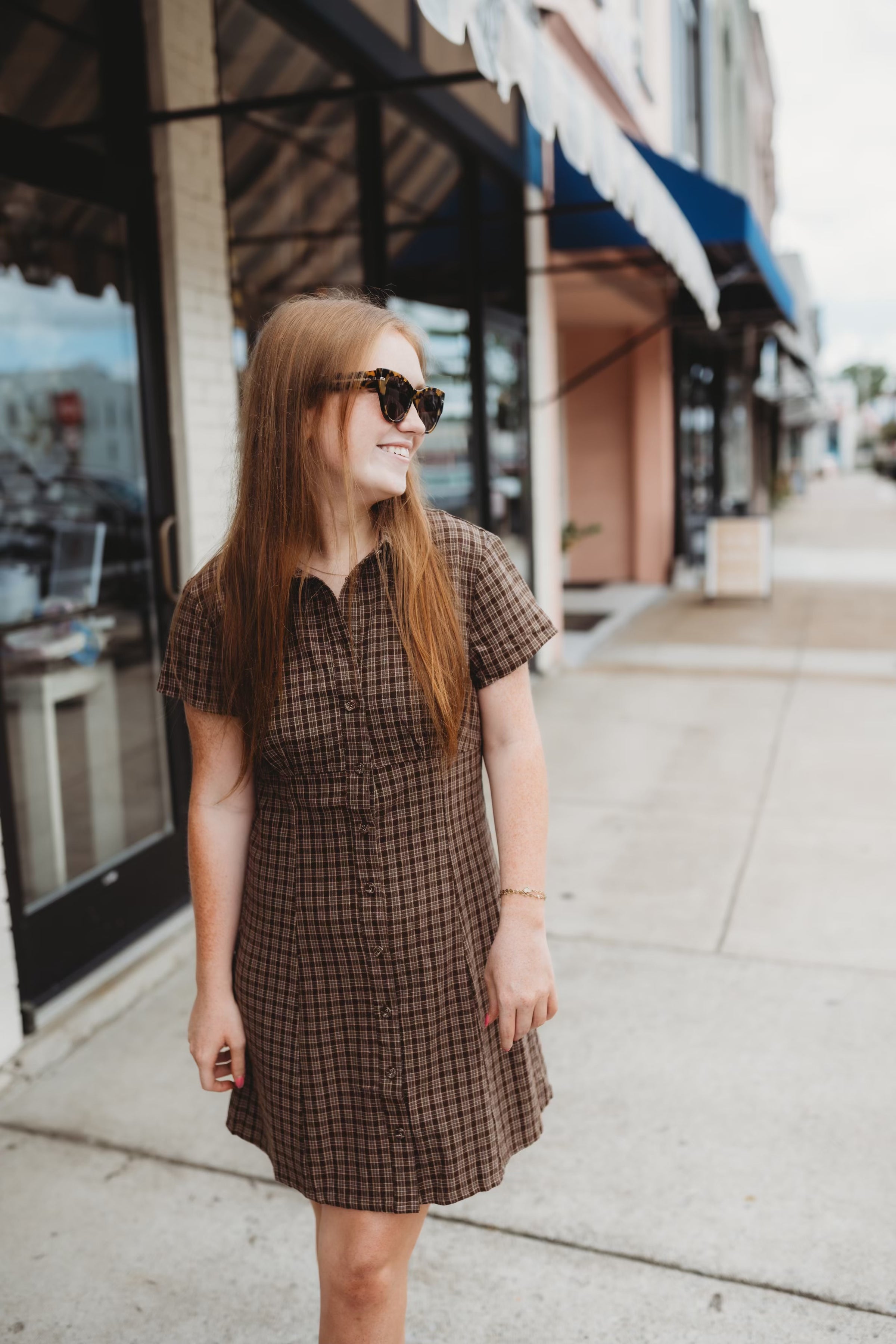 Polly Plaid Midi Dress – Poppie's Boutique