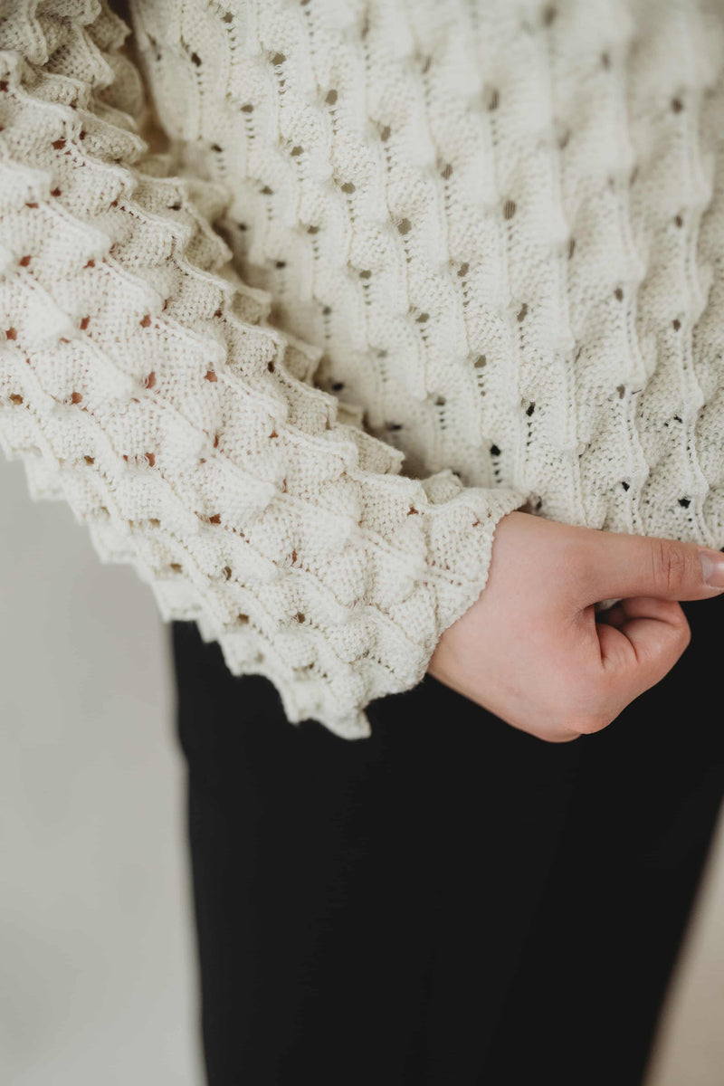 Jillian Cream Knit Cardigan