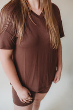 Drop Shoulder Tee and Shorts Set