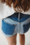 Judy Blue Color Block Denim Shorts