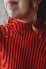 Red Turtle Neck Sweater Vest