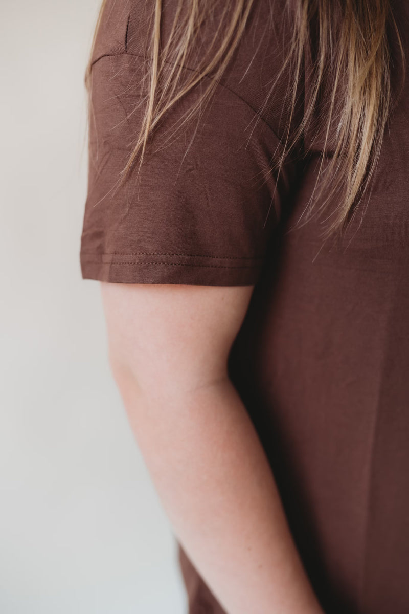 Drop Shoulder Tee and Shorts Set