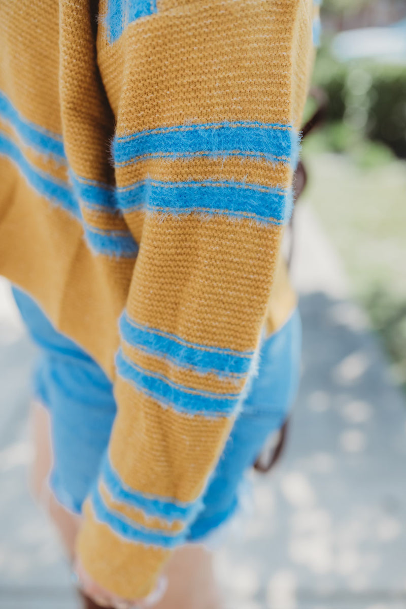 Mustard Striped Sweater