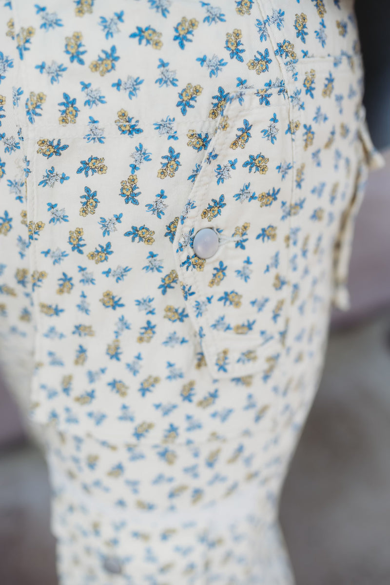 Floral Cargo Wide Leg Pants