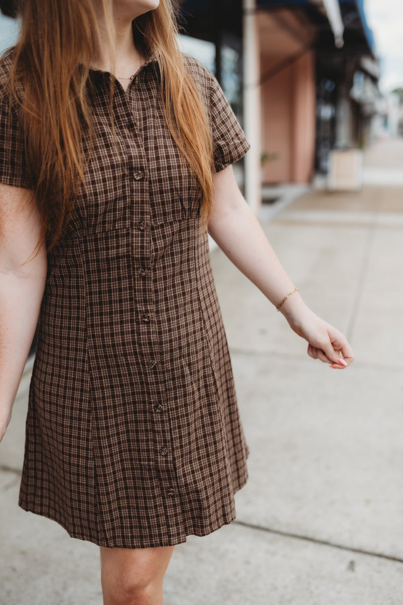Polly Plaid Midi Dress – Poppie's Boutique