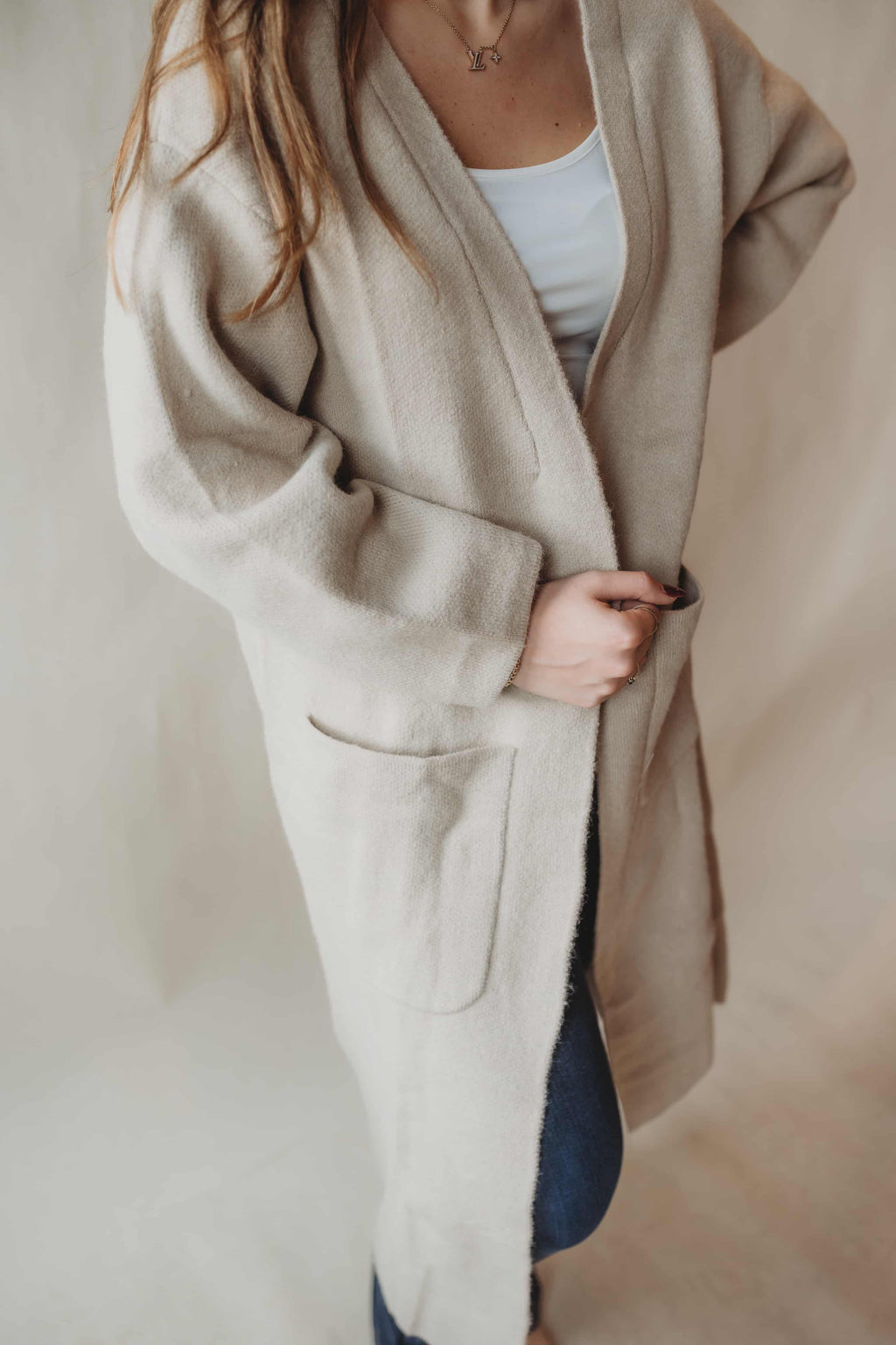 Oversized Cuddle Cardi - Beige