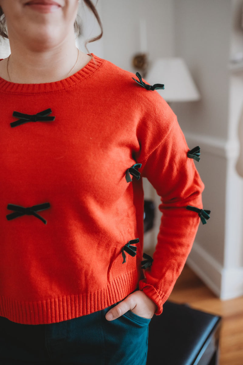 Bow Festive Sweater