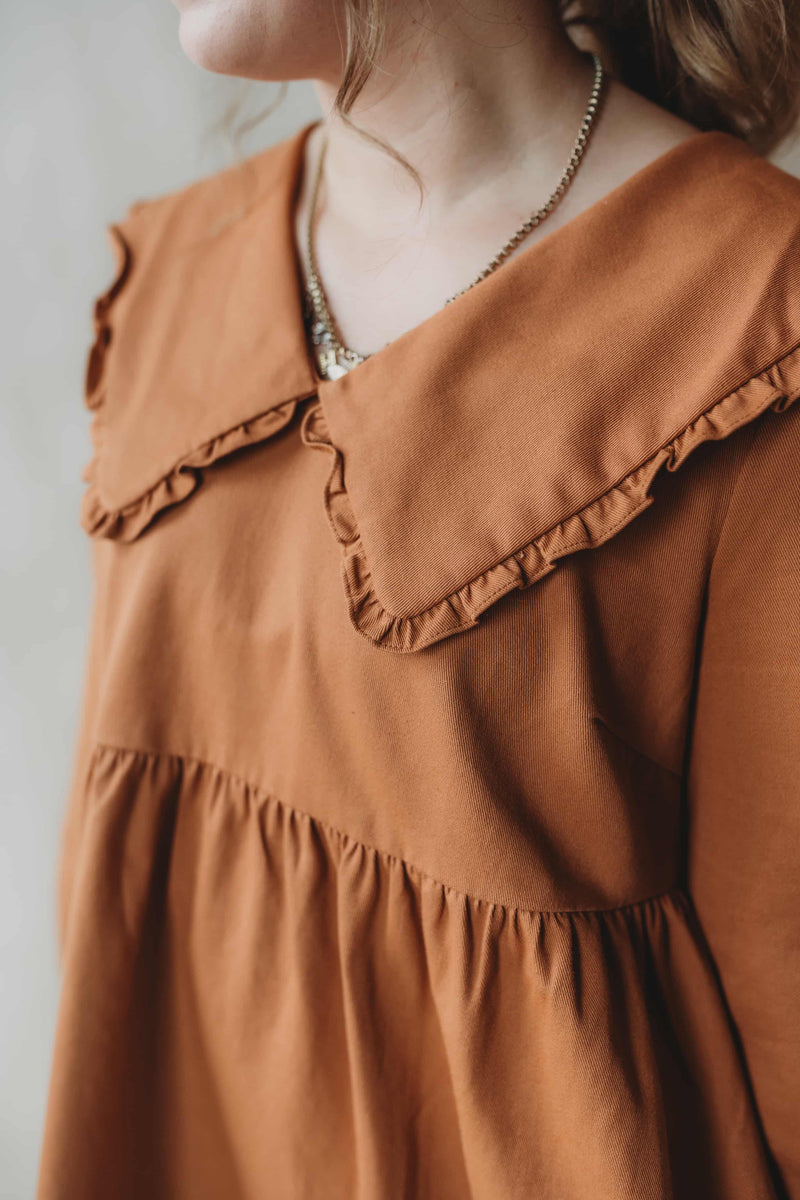 Copper Collared Dress