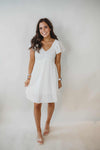 Camden Cotton Mini Dress - White
