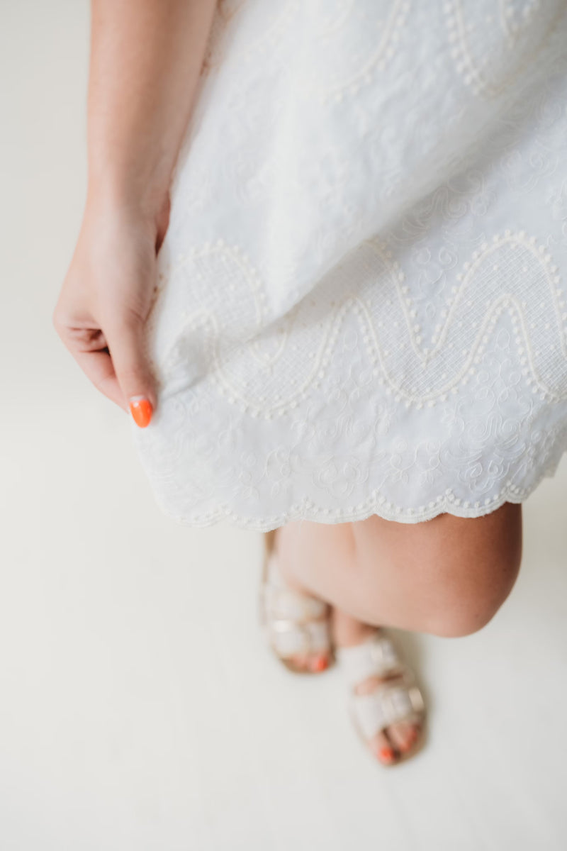 Jane Embroidered Mini Dress