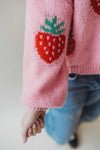 Blair Bow Cardigan-Strawberry