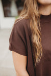 Viscose Mock Neck Sweater