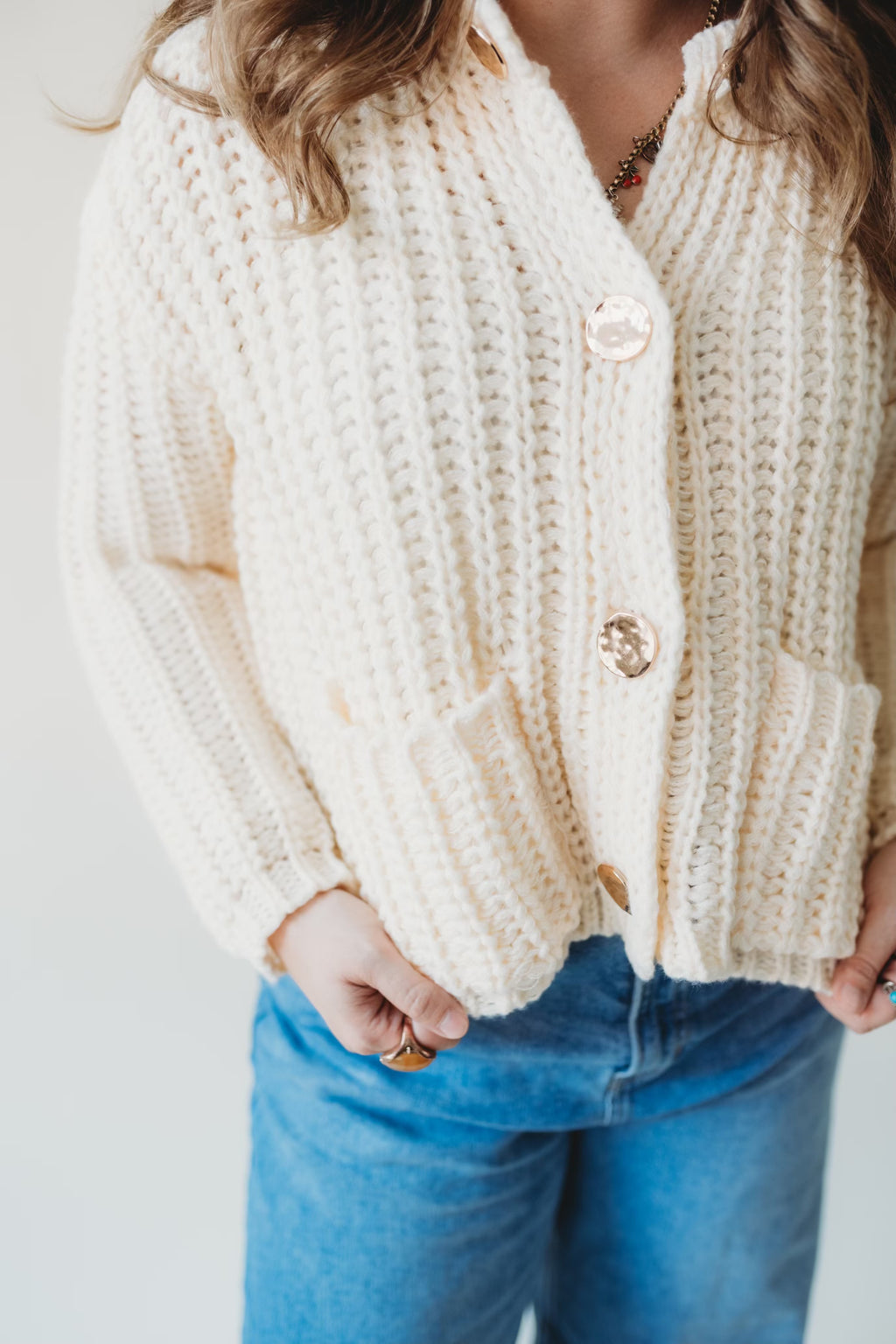 Golden Chunky Sweater