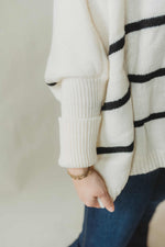 Serena Striped Turtleneck Sweater