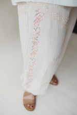 Floral Embroidered Jogger