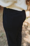 The Pleated Dress Pants- Black