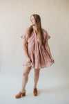Daisy Mauve Mini Dress