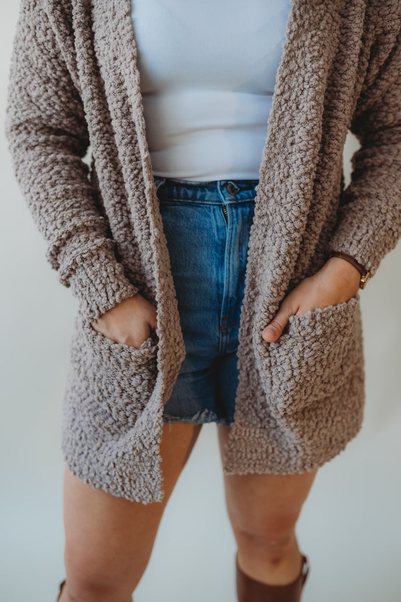 Glory Popcorn Sweater- Mocha