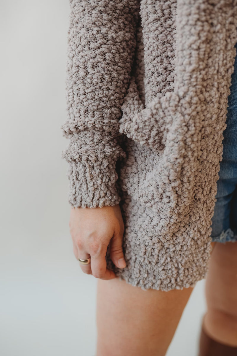 Glory Popcorn Sweater- Mocha