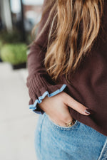 Birdy Ribbed Round Neck Sweater