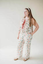 Strawberry Patch Pants - Cream